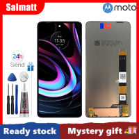 Salmatt ของแท้สำหรับ Motorola Edge (2021) อะไหล่หน้าจอสัมผัสหน้าจอ LCD ตัวประกอบดิจิตอลสำหรับ Motorola Moto Edge (2021) XT2141-1