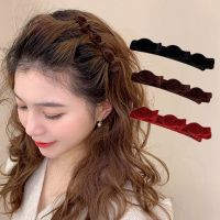 【CC】♤﹍  Flocked Bangs Hair Clip Headwear Barrettes Hairgrip Braided Fashion Hairpins Accessories