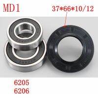 Limited Time Discounts For Midea Drum Washing Machine Water Seal（37*66*10/12）+Bearings 2 Pcs（6205 6206）Oil Seal Sealing Ring Parts