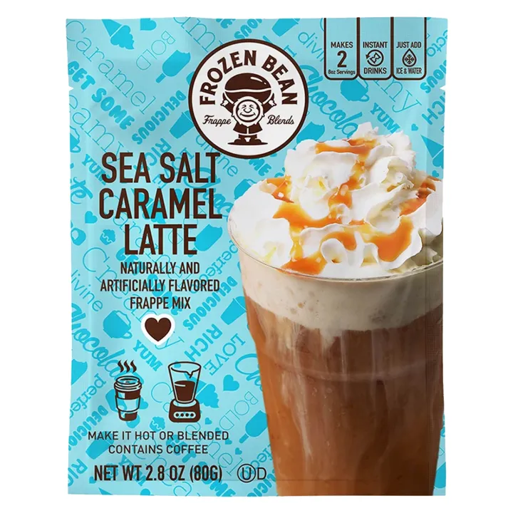 FROZEN BEAN Sea Salt Caramel Latte Frappe Mix 80g Lazada PH