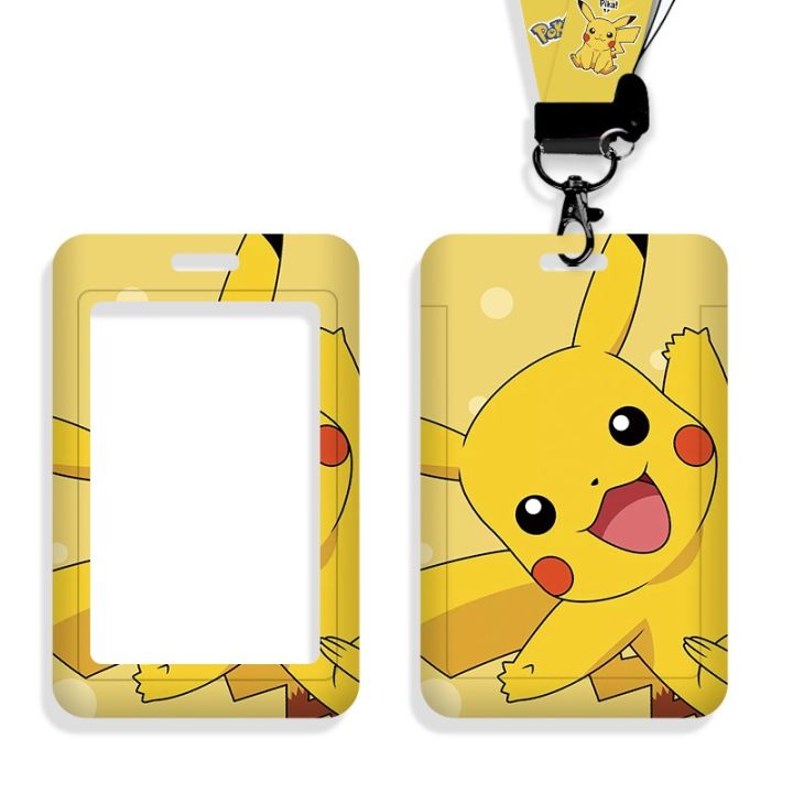 lz-pokemon-anime-card-holder-pikachu-squirtle-cartoons-figure-pvc-student-campus-card-hanging-lanyard-id-protective-case-wholesale