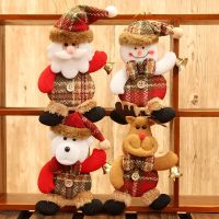 Christmas Plush Dolls Ornaments Santa Claus Snowman Elk Pendant Xmas Tree Hanging Decorations Home New Year Decor Kids Gifts Christmas Ornaments