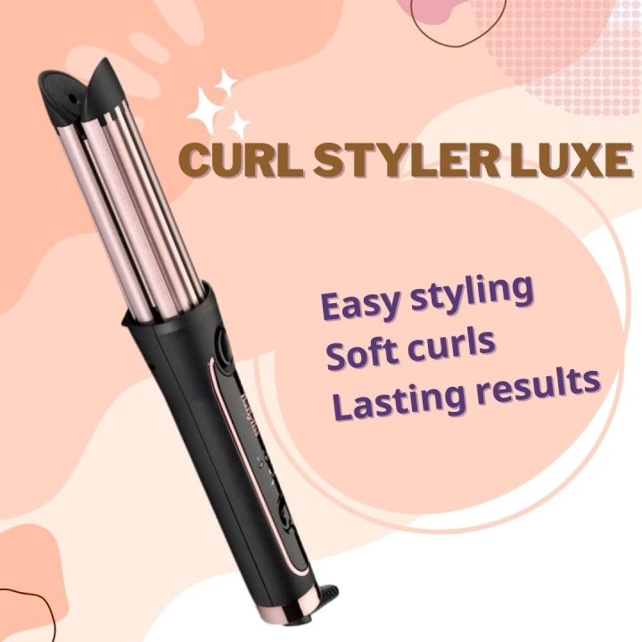 ใหม่ล่าสุด-curl-styler-luxe-2in1-เครื่องม้วนผมที่มาพร้อมเทคโนโลยีใหม่ล่าสุด-มีลมออกที่ตัวเครื่องช่วยคลายร้อน-พร้อมส่ง