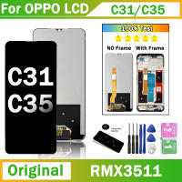 6.6 "ต้นฉบับสำหรับ Oppo Realme C35 RMX3511สัมผัสหน้าจอ LCD หน้าจอดิจิตอลแทนการประกอบสำหรับ Realme C31กรอบ RMX3501LCD