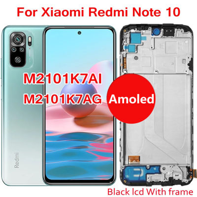 Terbaik untuk Nota Redmi 10S Nota Paparan 10 4G LCD M2101K7AI ดิจิตอลสำหรับ Redmi Nota 10 5G LCD POCO M3โปร M2103K19G Skrin