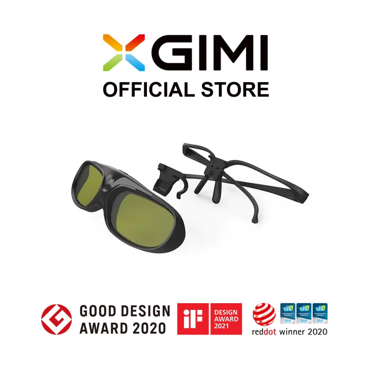 XGIMI Original 3D Glasses DLPLink Active Shutter Rechargeable Built