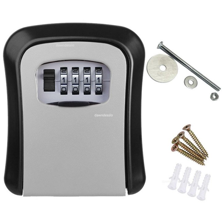 wall-mount-key-storage-secret-box-organizer-4-digit-combination-password-security-code-lock-no-key-home-key-safe-box