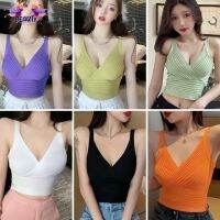 เสื้อสายเดียว ?ไหมพรม โชว์เนินอกเปิดหลังเซ็กซี่ ?สีพื้น พร้อมส่ง K270