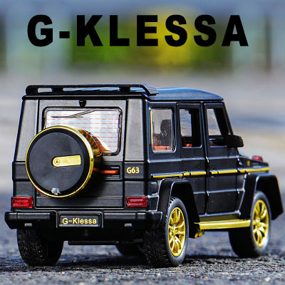 1:32 G63 G-Klessa SUV อัลลอยรถรุ่นเสียงและแสงจำลองรถตกแต่งคอลเลกชันเด็กของเล่นของขวัญ