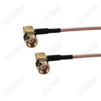 RP-SMA Male Right Angle to RP-SMA Male RA RG316 RF Pigtail Coaxial Cable Assembly For Wifi Antenna 15cm/30cm/50cm/80cm/1M/2Meter