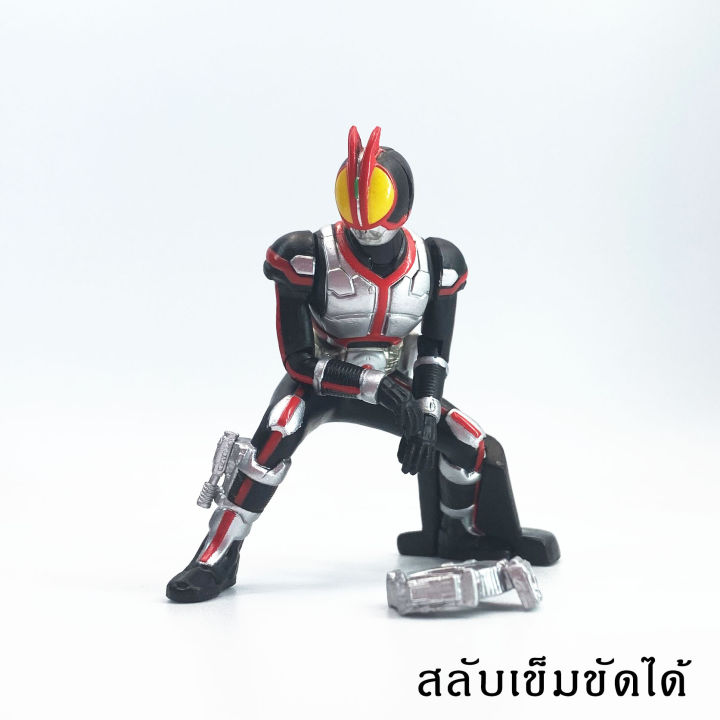 bandai-hg-kamen-rider-faiz-decade-belt-action-pose-masked-rider-gashapon-กาชาปอง