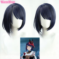 Game Genshin Impact Kujo Sara Cosplay Wig Heat Resistant Hair for Adult Men Women Halloween Cosplay Wigs + a wig cap