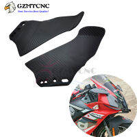 Aerodynamic Winglets ด้านหน้า Fairing สำหรับ Yamaha Suzuki Honda Kawasaki S1000RR Ninja 400 2018 CBR600RR พลาสติกคาร์บอนไฟเบอร์ Black