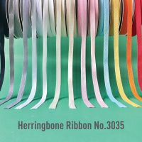 MOMOTARA No.3035 (ชุดที่ 1) ริบบิ้น Ribbon เทปก้างปลา Herringbone Ribbon ขนาด 1 CM ยาว 36 หลา เทป ริบบิ้นผ้า diy
