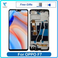 For OPPO F7 A3 LCD Display Screen PADM00 CPH1819 CPH1821 Touch Digitizer With Frame Assembly Phone Repair Replace 100 Tested