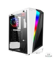 Tsunami Galaxy G10 RGB ATX Gaming Case (with Tempered Glass Side Panel) Black + Tsunami Phantom (cRGB Sync) 12cm RGB