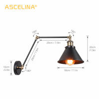 Adjustable Wall Lamp Iron Loft Retro Flashlight Bedroom Interior Led Light Next To Industrial Wall Lamp wall reading lamp