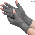 [Cutewomen2020] 1คู่ผู้ชาย/ผู้หญิงข้ออักเสบถุงมือ Touch Screen ถุงมือ Anti Arthritis Therapy ถุงมือและ Ache ปวดบรรเทาร่วมสีเทา S/M/L. 