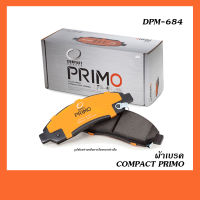 COMPACT PRIMO ผ้าเบรคหน้า MITSUBISHI PAJERO SPORT ปี2008-2014 / TRITON ปี2005/2019 (DPM-684)