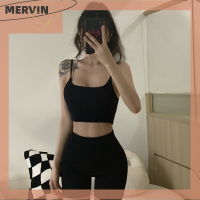 [MERVIN]?[HOT SALE]?? เซ็ตกางเกงในกีฬาเข้ารูปสำหรับผู้หญิงเสื้อกล้ามสำหรับใส่เล่นโยคะถักแบบเซ็กซี่เกาหลีใต้