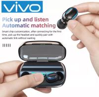 【ของแท้100%】หูฟังบลูทูธไร้สาย VIVO AIR MINI V.5 ใหม่ True Wireless bluetooth 5.0 headset มาพร้อมตลับชาร์ท ขนาดเล็ก พกพาสะดวก เบสหนัก รับประกัน5ปี