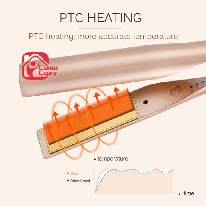 2-in-1-เครื่องหนีบผม-ม้วนผมไฟฟ้า-ปรับอุณภูมิได้-แผ่นเซรามิคสีทอง