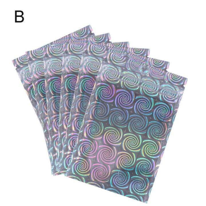 cw-10pcs-iridescent-zip-lock-pouches-plastic-holographic-makeup-hologram-2021