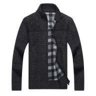 ZZOOI New Men s Autumn Winter Thick Sweater Coat Male Parkas Patchwork thumbnail