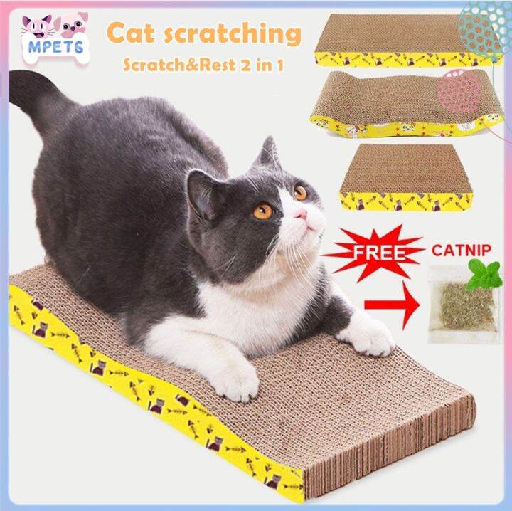 Cat Scratch Board Corrugated Paper Cat Scratcher Kitten Scratching Cardboard Cat Scratches Pad