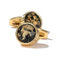 【hot】 Gold Color XK22S014 Personalized Round Tuxedo Formal Shirt Cuff Links for Men Wedding Gifts Jewelry