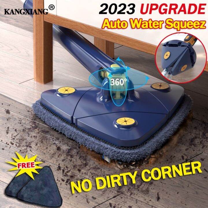 ⚡2023 UPGRADE Self Wash Triangle Mop 360° Rotatable Cleaning Mop Flat