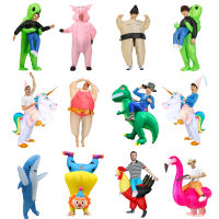 New Inflatable Dinosaur Costume Alien Sumo Party Costumes Unicorn Suit Dress Cosplay Disfraz Halloween Costumes For Kids