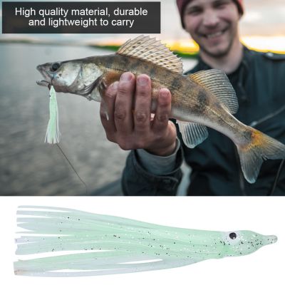 รูปหมึกยักษ์ปลาหมึกขนาดเล็กกระเป๋า HAQIMA2315 10ชิ้น,เหยื่อตกปลาเครื่องมือจับปลาสีขาวเรืองแสง