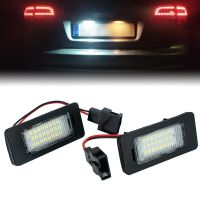 2X A7 A6รถ Audi A1 S5 A5 Q5 TT สำหรับ VW Led แผ่นป้ายทะเบียนด้านหลังแผ่นเรืองแสงหลอดไฟซีนอนอัพเกรดไฟสว่างมาก