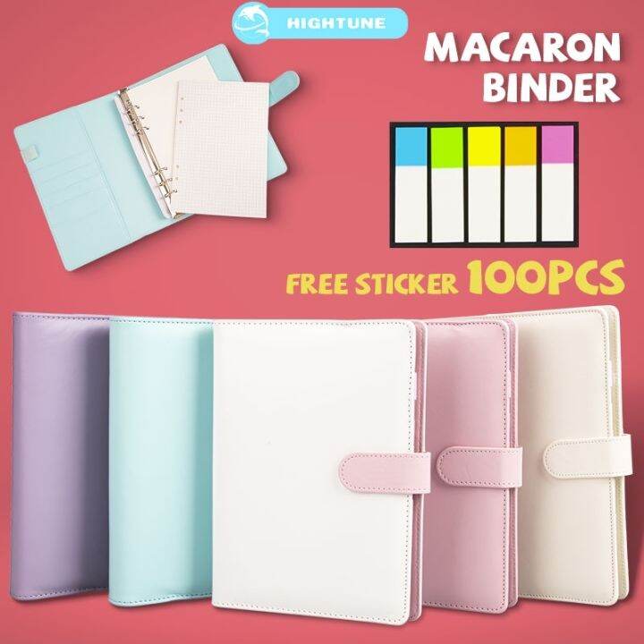 HIGHTUNE A5 Macaron Binder Photocard Binder Money Organizer Binder ...