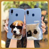 cute Skin-friendly feel Phone Case For Samsung Galaxy A30/A20/M10s Cartoon Liquid silicone shell Lens bump protection