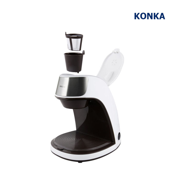 ซื้อ-1-แถม-1-konka-coffee-machine-เครื่องชงกาแฟแบบพกพาขนาดเล็กสำนักงานเครื่องชงชากาแฟเครื่องชงกาแฟแบบหยด-สแตนเลส