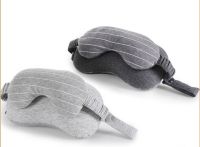 2 in 1 Neck Pillow with Eye Sleep Mask for Women and Men - Memory Foam Neck Pillow Travel Eye Sleep Masks for Men&amp;Women Travel pillows