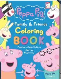 peppa pig and friends sports coloring pages