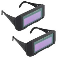 2X Solar Automatic Dimming Welding Protective Mask Welder Glasses Welding Cap