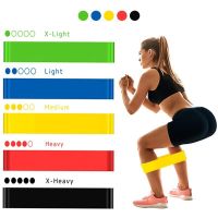 Portable Fitness Workout Equipment Rubber Resistance Bands Yoga Gym Elastic Gum Strength Pilates Women Weight Sports