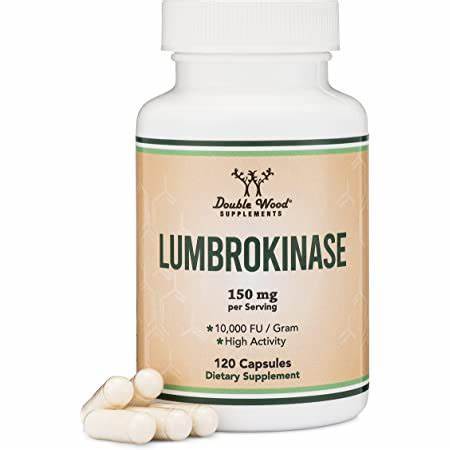 Double wood Lumbrokinase 150 mg 120 caps