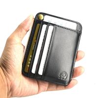 Retro Leather Credit Business Mini Card Wallet Convenient Man Women Smart Wallet Business Card Holder Cash Wallet Card Case Card Holders