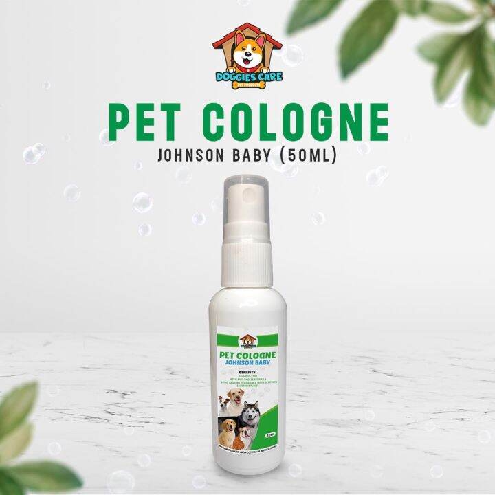 Dog Cologne 50ml Johnsons Baby Powder scent with Anti Sneeze Formula