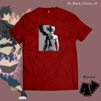 เสื้อยืด พิมพ์ลาย BlackClover Magic Knights สีดํา