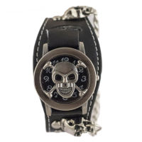 การค้าต่างประเทศนาฬิกาฮาโลวีน Ghost Head Ghost Head Skull celet Belt Punk Watch .