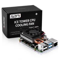 ใหม่ Raspberry Pi 52Pi Ultra Thin Ice Tower Cooler CPU พัดลมระบายความร้อนหม้อน้ำฮีทซิงค์สำหรับ Raspberry Pi 4รุ่น B