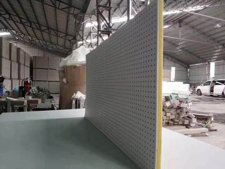 Fireproof and soundinsulating cotton composite perforated gypsum