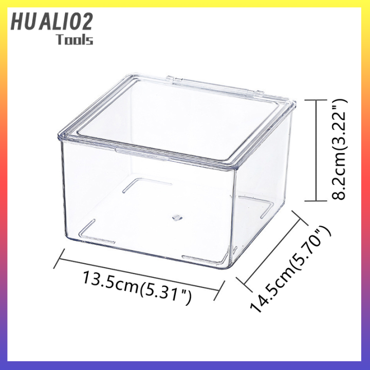 กล่องเก็บของ-huali02ถุงชากล่องใส่ของเอนกประสงค์สำนักงานกล่องพร้อมฝาปิดกล่องเก็บของอะคริลิคจัดถุงกาแฟกล่องแบ่ง
