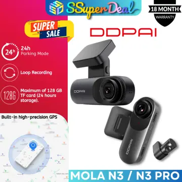 DDPAI Mola N3 1600P 2K HD Car DVR Camera GPS Wifi Smart Connect Car Dash Cam  Recorder